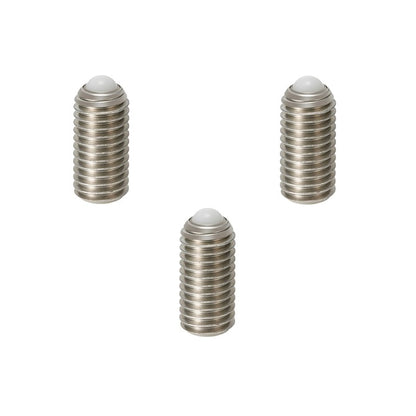 Rolling Ball Tip Socket Set Screws - M8 - 8x1.25mm - 29.8 mm   - 304 Stainless Steel with Polyacetal tip