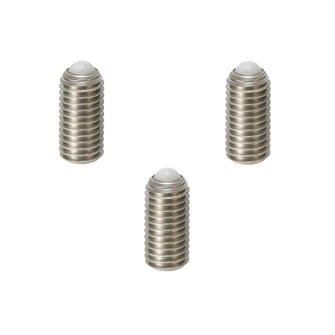 Rolling Ball Tip Socket Set Screws - M6 - 6x1mm - 9.9 mm   - 304 Stainless Steel with Polyacetal tip
