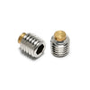 Brass Tipped Socket Set Screws - M3 - 3x0.5mm - 3 mm   - Stainless Steel 18-8 Similar to A2, 303, 304 