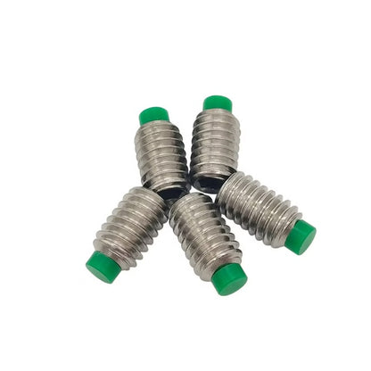 1054218 | SS042C-0095-S3-NT (PK-10) --- Nylon Tipped Socket Set Screws - 8-32 UNC - 4.17mm - 9.5 mm 304 Stainless Steel - Stainless Steel 18-8 Similar to A2, 303, 304 Screw