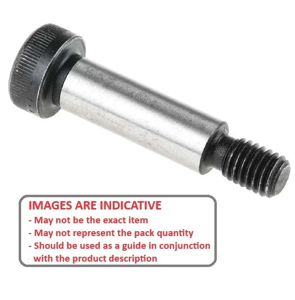1103494 | SHLD127-076-SKT-C (PK-25) --- Shoulder Screws - 12.7x76.2 mm - 3/8-16 UNC Socket Head - Carbon Steel - Hardened Screw
