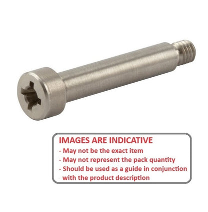 1089563 | SHLD100-010-PH-S3 (PK-50) --- Shoulder Screws - 10x10 mm - M6x1.0 Phillips - Stainless Steel 303/304 Similar to A2, 18-8 HRB80 Screw