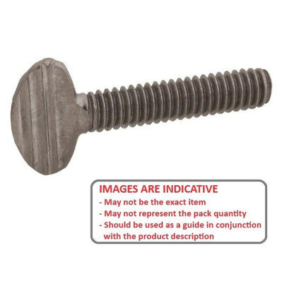 1056849 | THS048C-025-F-MI (PK-100) --- Thumb Screws - 10-24 UNC - 4.76mm - 25.4x41.28 mm Flat Key Head - Malleable Iron Screw