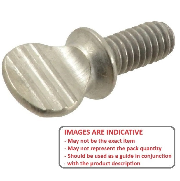 1085518 | THS095C-013-F-CS-WF (PK-100) --- Thumb Screws - 3/8-16 UNC - 9.53mm - 12.7x34.93 mm Flat Key Head - Malleable Iron Screw