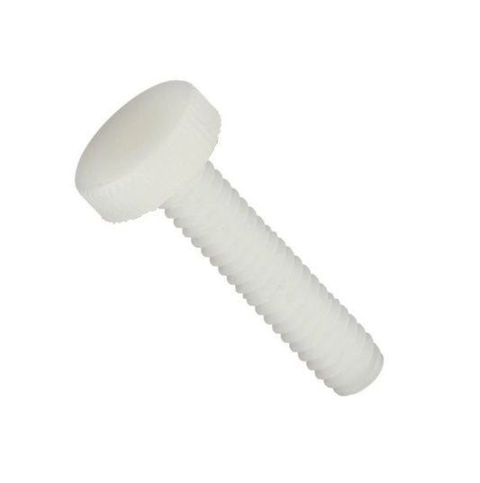 Thumb Screws - 10-24 UNC - 4.76mm - 19.05x23.81 mm Knurled - NYLATRON GS PA66 + MoS2 