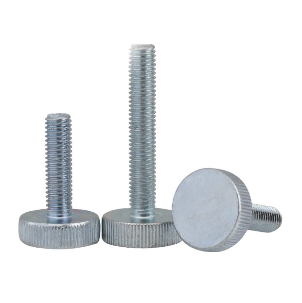 1043489 | THS028C-010-K-BZ (Each) --- Thumb Screws - 4-40 UNC - 2.85mm - 9.53x14.29 mm Knurled - Brass Screw