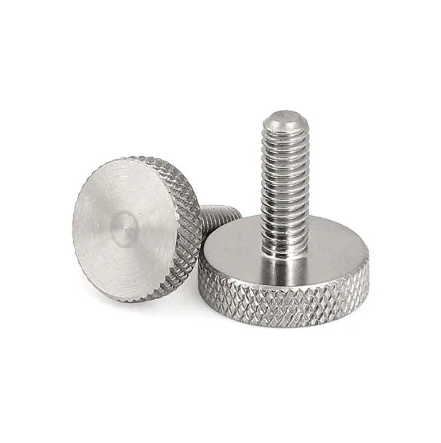 1071825 | THS064C-016-KL-3-N (Each) --- Thumb Screws - 1/4-20 UNC - 6.35mm - 15.88x23.81 mm Knurled - Stainless Steel 303/304 Similar to A2, 18-8 HRB80 Screw