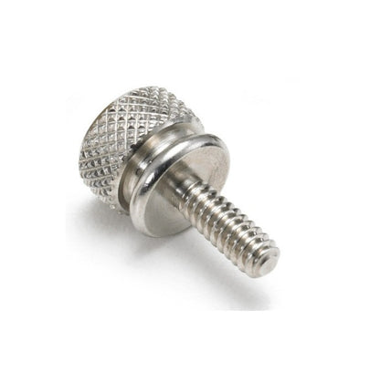 1050185 | THS035C-010-K-SS-WF (Each) --- Thumb Screws - 6-32 UNC - 3.5mm - 9.53x17.46 mm Knurled - Stainless Steel Screw