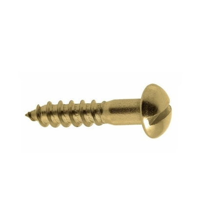 Wood Screws - 2.18mm - 2 Gauge - 9.53 mm - Brass 