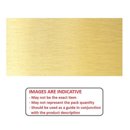 1000549 | SHM-0076-0300-0762-BR (Each) --- Brass Shim and Foil - 0.076x300x762 mm - Brass Commercial