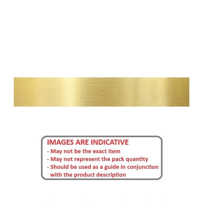 1002607 | SHM-0794-0002-0305-BR (Per Card) --- Brass Strip - 0.794x1.588x304.8 mm - Brass