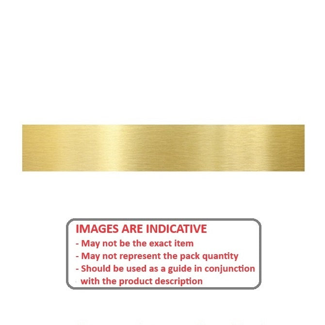 1001896 | SHM-0406-0006-0914-BR (Each) --- Brass Strip - 0.406x6.35x914 mm - Brass