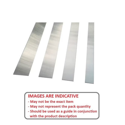 1002536 | SHM-0762-0019-0305-430 (Each) --- Stainless Steel Strip - 0.762x19.1x304.8 mm - Stainless Steel