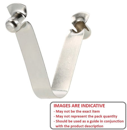 1087999 | SBTN-0953-DE (Each) --- Double End Snap Buttons - 9.53x11.18x0.635 mm Snap Button
