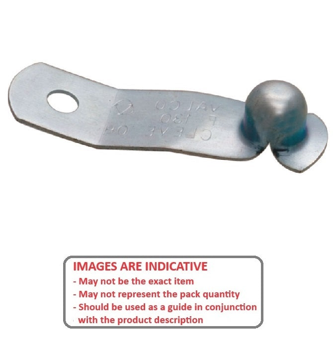 1069902 | SBTN-0635-FL (Each) --- Flat Type Snap Buttons - 6.35x5.33x0.457 mm Snap Button