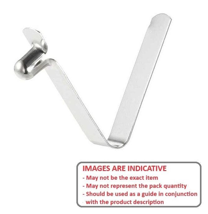 1070350 | SBTN-0635-SP (Each) --- Single End Snap Buttons - 6.35x7.11x0.457 mm Spring Leg Snap Button