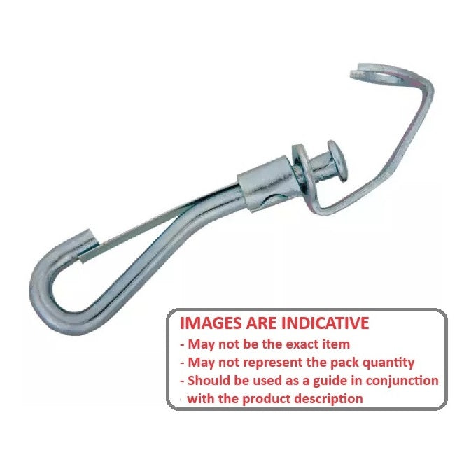 1184390 | BA-1407RS (Each) --- Steel Wire Snaps - 85.725x7.137 mm - - Open Swivel