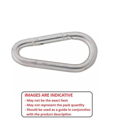 1073201 | BA-485RS (Each) --- Spring Snaps - 6.35x63.5x9.525 mm Interlocking - Steel Snap