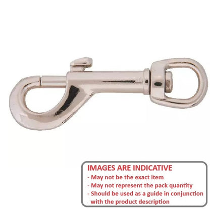 1087189 | BA-265RS (Each) --- Swivel Eye Leash Snaps - 9.525x76.2x6.35 mm - Steel Snap