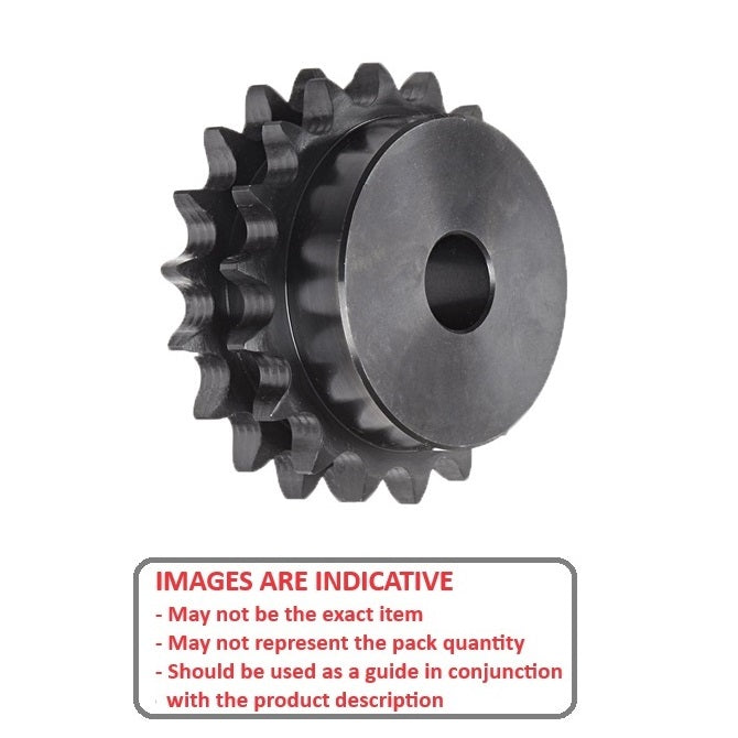 1117139 | SP2-127-078B-017-PB-C (Each) --- Roller Chain Sprockets - 17 tooth - 68.7 - - Duplex 08B With Boss - Carbon Steel Sprocket