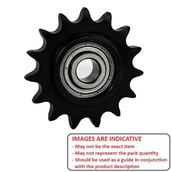 1103383 | IDC-5RS (Each) --- Roller Chain Idler Sprockets - Suitable Chain Type 12.70mm - 12700785 - 40-1 ASA 68.7x12.7 mm - Steel Sprocket