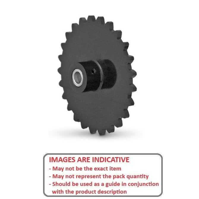 1113530 | SPLA073-016-060-ACI (PK-2) --- Ladder Chain 7.264mm Pitch Size 18 Sprockets - 16 tooth - 6x12.7 mm - Acetal with Bore Insert Sprocket