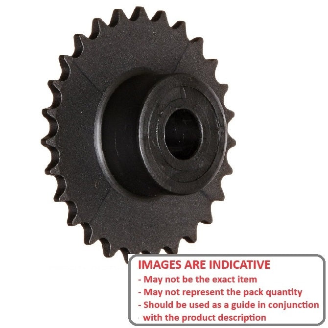 1154701 | SP1-038-016B-040-060-NG (Each) --- Roller Chain Sprockets - 40 tooth - 47.68x16 mm Simplex - NYLATRON GS PA66 + MoS2 Sprocket