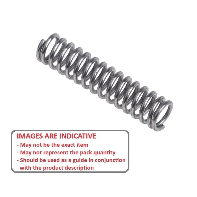1162051 | CS-4920-0635-45-M-S6 (PK-3) --- Compression Springs - 49.2x63.5x4.5 mm - Stainless Steel 316 Similar to A4, 18-10 Spring