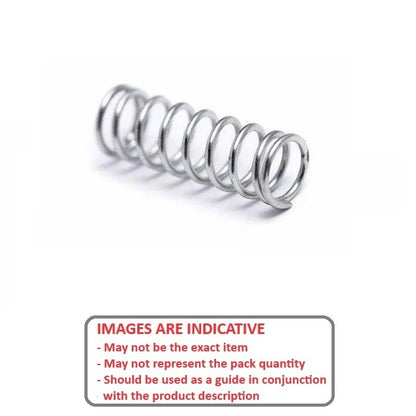 1129748 | CS-2223-0508-31-Z (Each) --- Compression Springs - 22.23x50.8x3.05 mm Music Wire - Carbon Spring Steel Zinc Plated