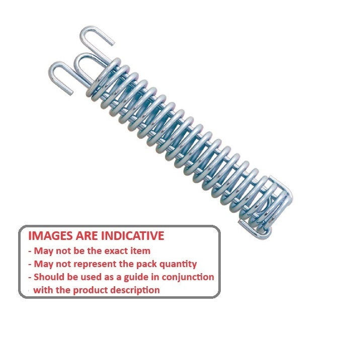 1168325 | DBS-285-178-M (Each) --- Drawbar Springs - 57 kg.cm - 48.2 mm - 43 kg Zinc Plated - Spring Steel