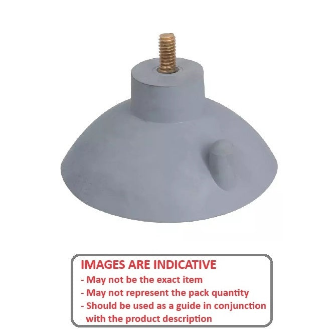 1180843 | A-40RS (Each) --- Suction Cups - 79.4x41.3 mm - 1/4-20 x 3/8 Stud - EPDM rubber Suction Cup