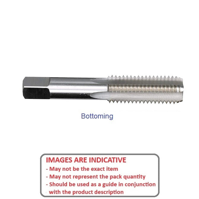 1041440 | TPC-025C-P-H (PK-2) --- Threading Tools - 3-48 UNC - 2.52mm - 0.529 mm / 48 TPI - Bottoming Hand Taps - High Speed Carbon Steel Tap