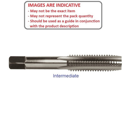 1087783 | TPC-095F-I (Each) --- Threading Tools - 3/8-24 UNF - 9.53mm - 1.058 mm / 24 TPI - Intermediate Hand Taps - Carbon Steel Tap