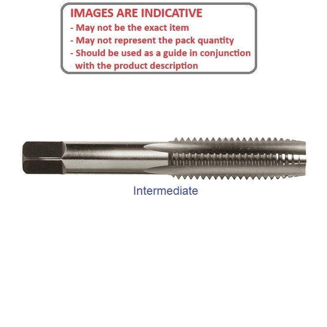 1049543 | TPC-036B-I (Each) --- Threading Tools - 4 BA - 3.607mm - 0.660 mm / 38.49 TPI - Intermediate Hand Taps - Carbon Steel Tap