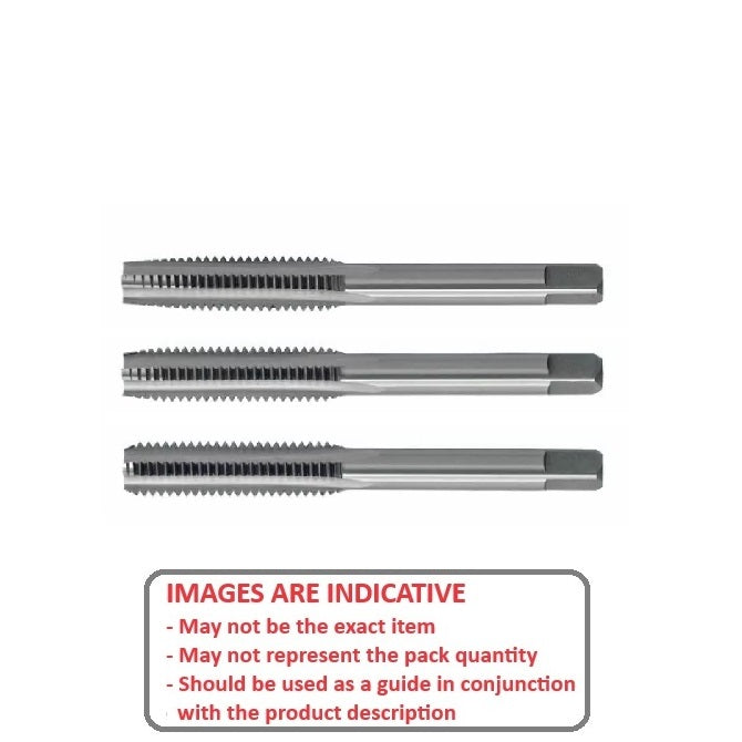 1039183 | TPC-020M-ST3-H (Each) --- Threading Tools - M2 - 2x0.4mm - 0.4 mm / 63.5 TPI - Set of 3 Hand Taps - High Speed Carbon Steel Tap Set