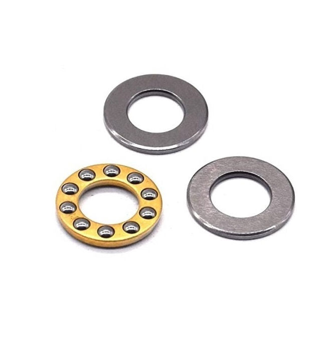 1065615 | T-0060-0120-F-BR (Each) --- Thrust Ball Bearings - 6x12x4.5 mm / 6 mm Flat - Chrome Steel Bearing