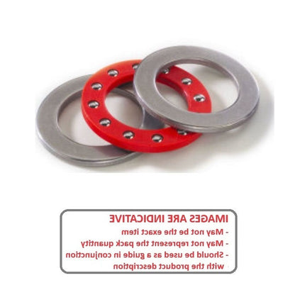 1117448 | T-0175-0299-F-S440-NY (Each) --- Thrust Ball Bearings - 17.463x30.175x8.731 mm / 17.463 mm Flat - Stainless Steel 400 Series and Nylon Bearing