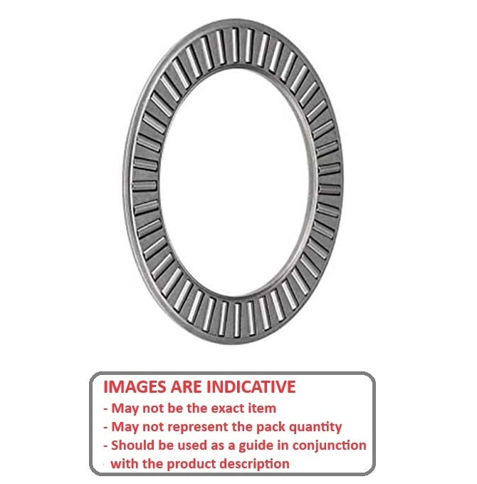1107063 | T-0143-0254-RC (Each) --- Thrust Roller Bearings - 14.27x25.4 mm - Rollers and Cage / 1.98 mm Cage and Rollers Only - Carbon Steel Bearing