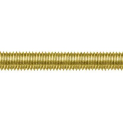 1037739 | AT015F-0305-BR (Length) --- Allthread Threaded Rod - 0-80 UNF - 1.52mm - 0.318 mm / 80 TPI 304.8 mm - Brass