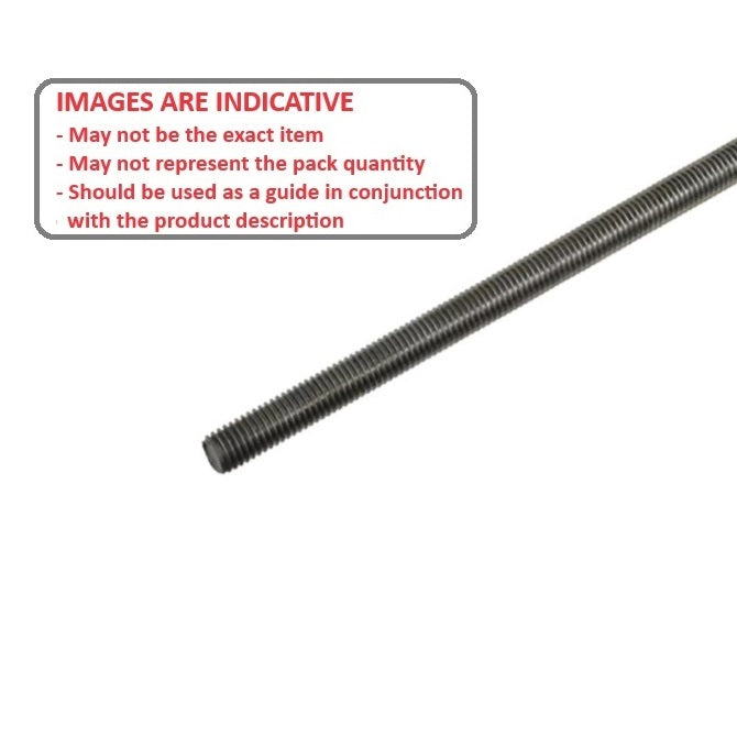 1123033 | AT200M-1000-M (Length) --- Allthread Threaded Rod - M20 - 20x2.5mm - 2.500 mm / 10.16 TPI 1000 mm - Steel