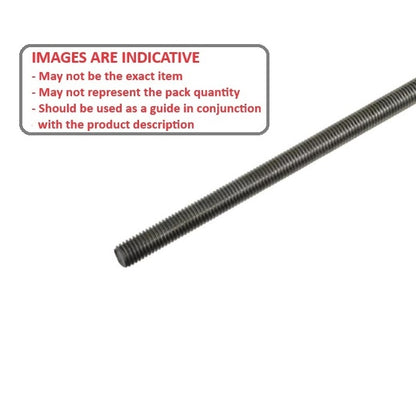 1100746 | AT127C-0914-M (Length) --- Allthread Threaded Rod - 1/2-13 UNC - 12.7mm - 1.954 mm / 13 TPI 914.4 mm - Steel