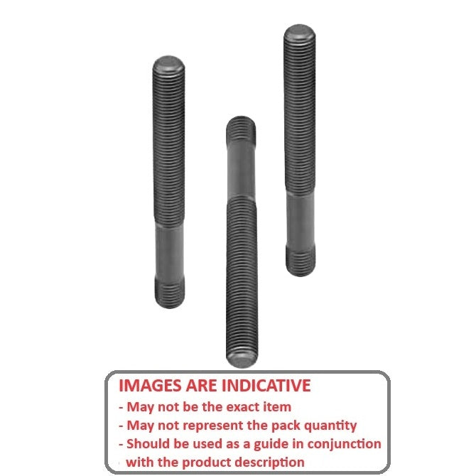 1082826 | SUS325RS (Each) --- Clamping Studs Threaded Rod - M8 - 8x1.25mm - 125 mm - 11  - Steel with Rolled Threads Stud
