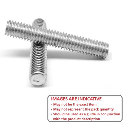 1087250 | AT095C-0102-S4 (Each) --- Threaded Studs Threaded Rod - 3/8-16 UNC - 9.53mm - 101.6 mm - 18-8 Stainless Steel Stud