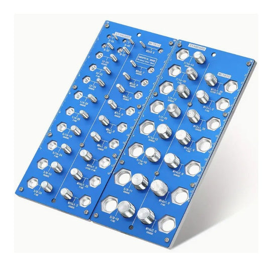 Thread Gauge Tools -  Thread Checking Set 38 Male and Female Threads - Imperial and Metric - 2-56, 4-40, 6-32, 8-32, 10-24, 10-32, 12-24, 1/4-20, 1/4-28, 5/16-18, 5/16-24, 3/8-16, 3/8-24