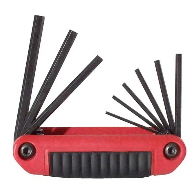 Keys and Screwdrivers Tools -  Hex Keys - Ball Type 5/64, 3/32, 7/64, 1/8, 9/64, 5/32, 3/16, 7/32, 1/4 - 9 Keys