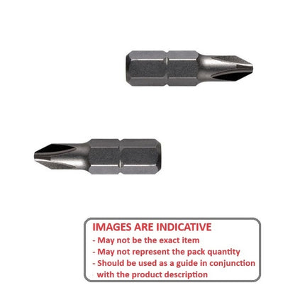 1231025 | GFB02C (PK-2) --- Bits Tools - End Type Phillips Size 2 25 mm Insert