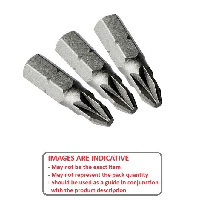 1231030 | GFB143C (Per Card) --- Bits Tools - End Type Pozidrive Size 3 25 mm Insert