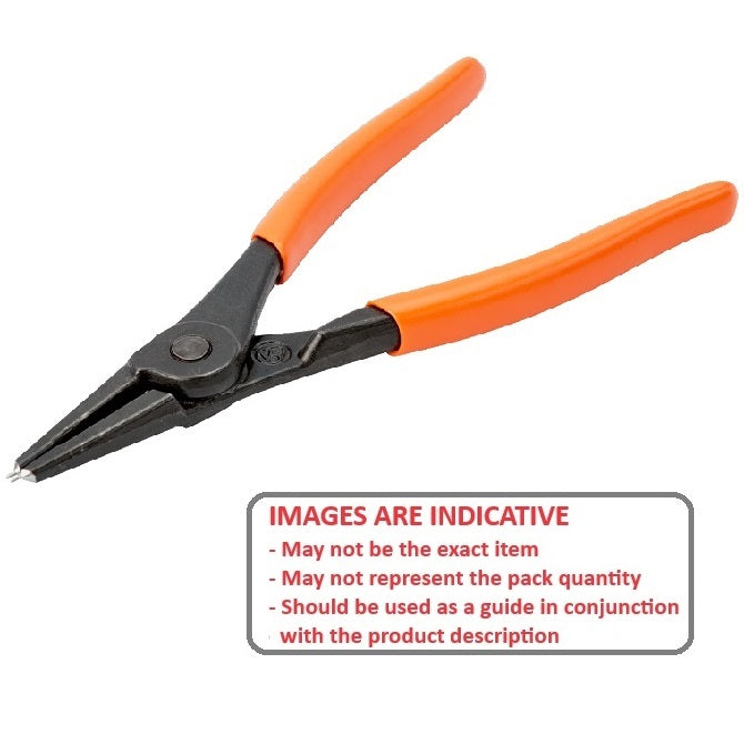 1047685 | PRS-E023-S (Each) --- Circlip Pliers Tools - Clip Size Range 3.18 mm - 1/8 Imperial - Small Hole Straight 0 ° - External Only External