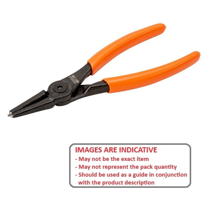 1112686 | PRS-I047 (Each) --- Circlip Pliers Tools - Clip Size Range 15.88 - 25.90 mm - 5/8 to 1 inch - Straight 0 ° - Internal Only Internal