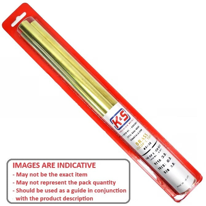 1153378 | AST-TUB-BRS-03 (Each) --- Small Parts Assortment Kits - Selection Tubing 3 - Telescoping Tubing 300mm Long - Brass